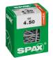 Preview: SPAX  Universalschraube WIROX, 4x50 mm, 100 Stück, Teilgewinde, Senkkopf, 4191010400507